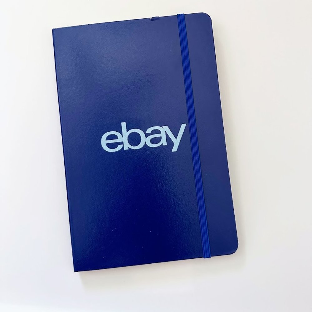 NEW eBay Notebook in navy blue